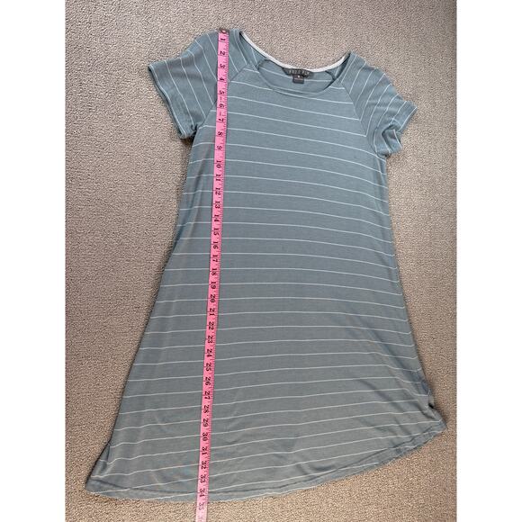 Free Fly Apparel Dockside Striped T-Shirt Dress Bamboo Casual Leisure Small - Picture 5 of 7